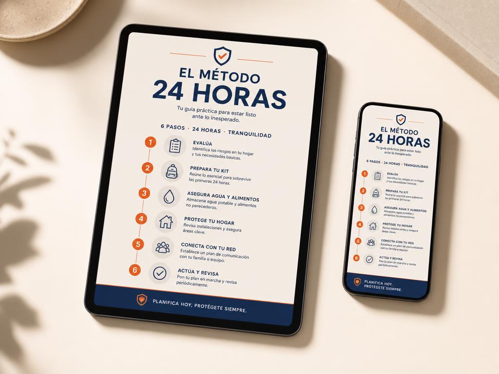 Vista del Método 24 Horas en tablet y celular